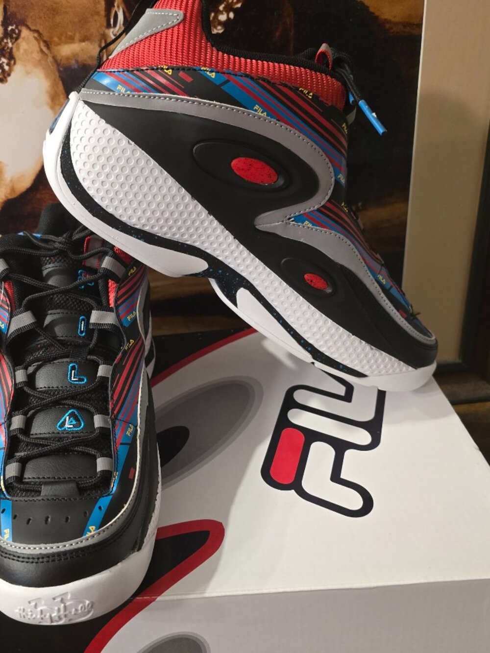 FILA - Men's Grant Hill 3 Shoes (1BM01289 027) Basketball Men's Size 12 US NEW